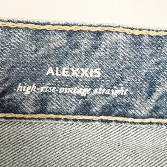 AG Jeans Alexxis High-Rise Vintage Straight Button Fly Women's Size 32R - Picture 7 of 16